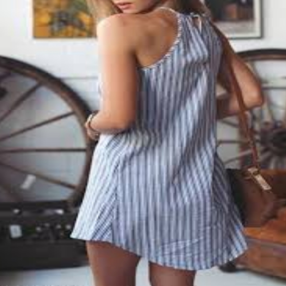 HONEY BELLE SHOW & TELL LINEN BLEND SHIFT DRESS - Picture 4 of 8